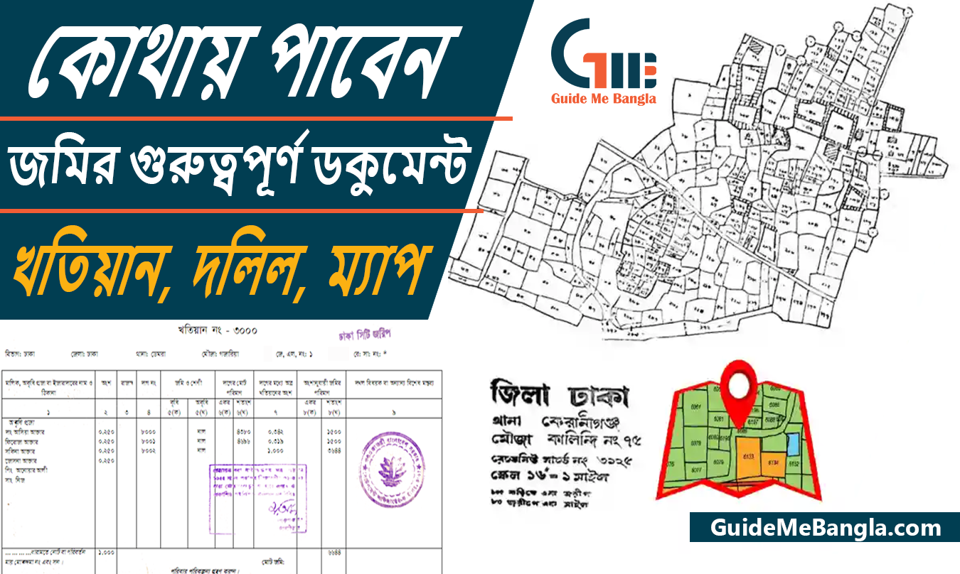 জমির গুরুত্বপূর্ণ ডকুমেন্ট খতিয়ান, দলিল, ম্যাপ কোথায় পাবেন ?